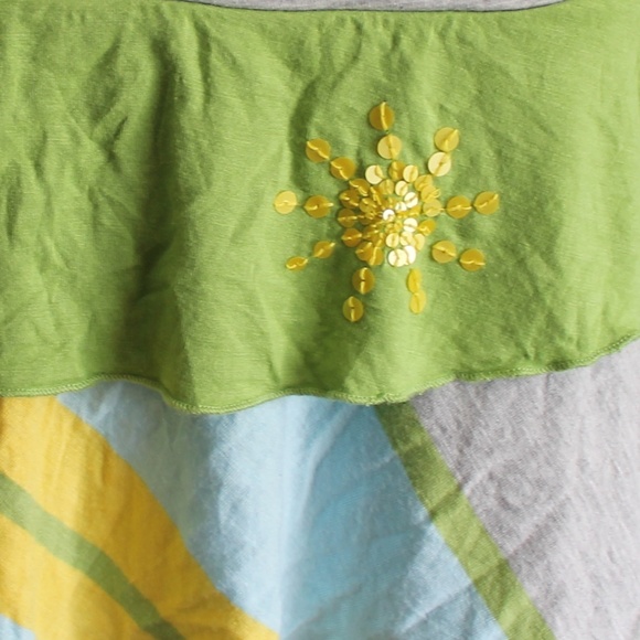 Billabong Layered Ruffle Sequin Skirt Size Small - Picture 2 of 3